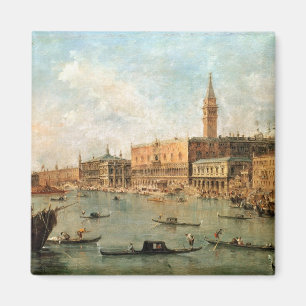Venedig: Des der Palast und das Molo Doges vom Ba Magnet