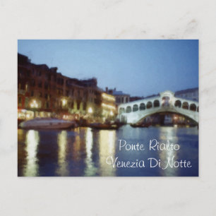 Venedig di Notte (Venedig bei Nacht) Postkarte