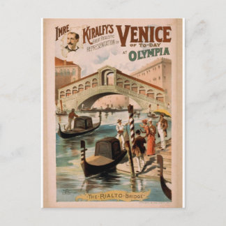 Venedig, die Meeresbrücke, die Rialto-Brücke Postkarte