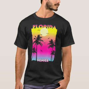 Venedig Florida Fl Sommer Vintage Sonnenuntergang T-Shirt