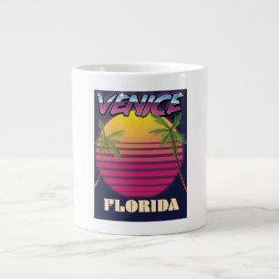 Venedig Florida Retro-Urlaubsposter Jumbo-Tasse