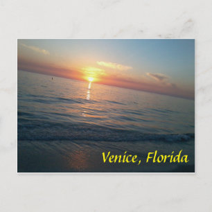 Venedig, Florida Strand bei Sonnenuntergang Postkarte