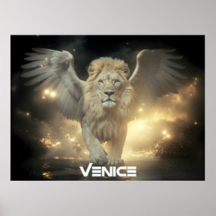 Venedig - GEFLÜGELTER LÖWE Poster