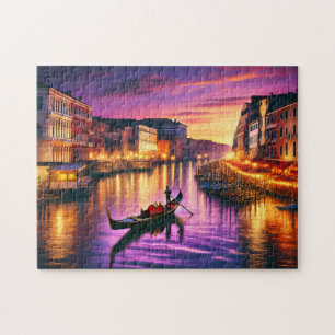 Venedig Gondel Großer Kanal Romantisch Italien Nac Puzzle