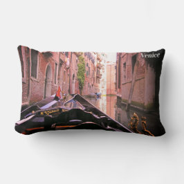 Venedig Gondola Ride auf dem Kanal Italien Lendenkissen
