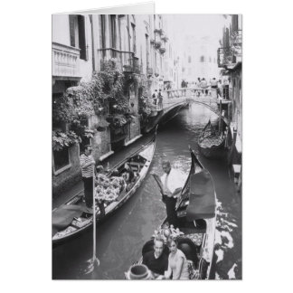 Venedig Gondola Romantik Italien Grußkarte