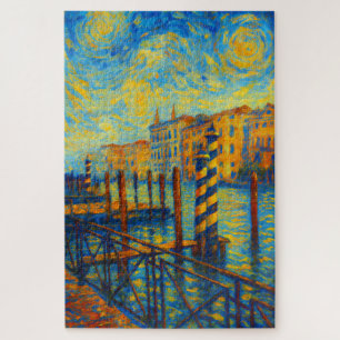 Venedig Grand Canal Sternennacht Kunstpuzzle Puzzle