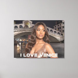 Venedig - ICH LIEBE VENEDIG Leinwanddruck