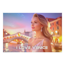 VENEDIG - ICH LIEBE VENEDIG - POSTER