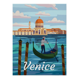 Venedig Italia Travel Poster Retro-Stil