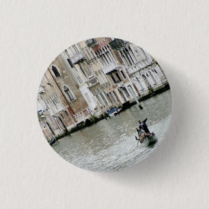 Venedig, Italien: Am Grand Canal Button