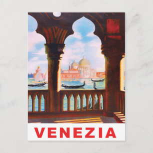 Venedig, Italien. Aussicht von der Terrasse Postkarte