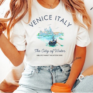 Venedig Italien Benutzerdefinierter Familienurlaub T-Shirt