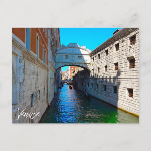 Venedig Italien Bridge of Sighting Canal Travel Postkarte