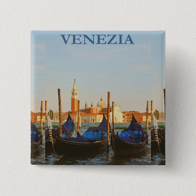 Venedig Italien Button (Vorderseite)
