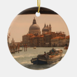 Venedig-Italien-Canal Vintag Keramik Ornament