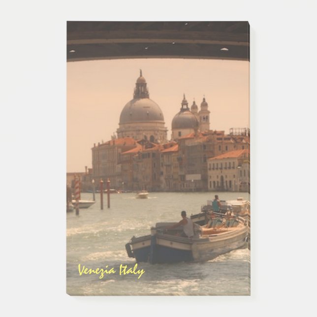 Venedig-Italien-Canal Vintag Post-it Klebezettel (Vorderseite)
