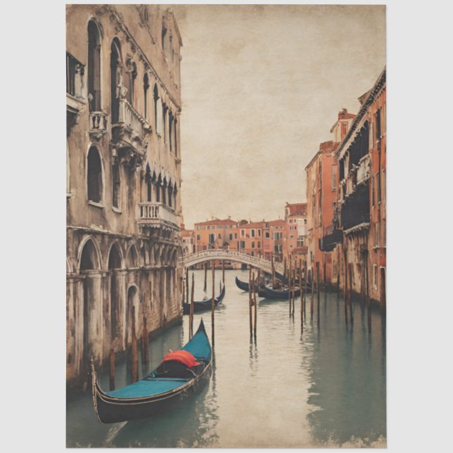 Venedig Italien Decoupage  Seidenpapier (Vorderseite)
