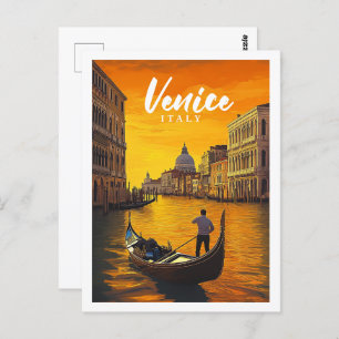 Venedig Italien Der berühmte Reisesaal Postkarte