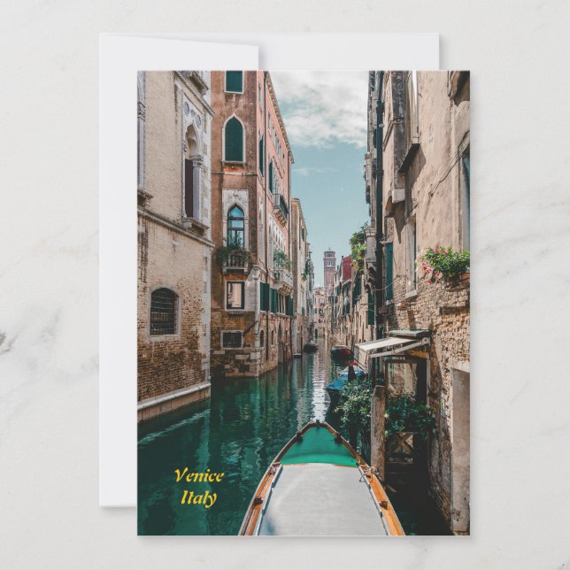 Venedig Italien Die florierende Stadt Einladung (Vorderseite)