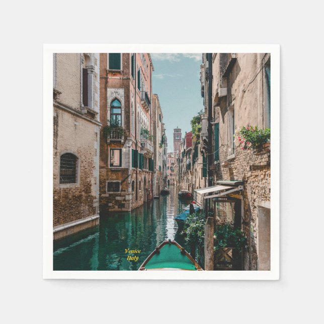 Venedig Italien Die florierende Stadt Serviette (Vorderseite)