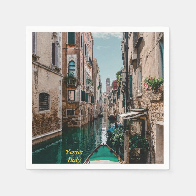 Venedig Italien Die florierende Stadt Serviette (Vorderseite)