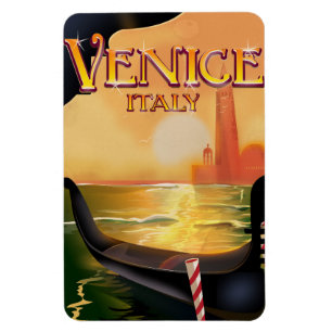 Venedig, Italien, ein Reiseplakat Magnet