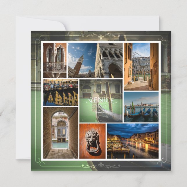 Venedig, Italien, Europe Postcard Card Einladung (Vorderseite)