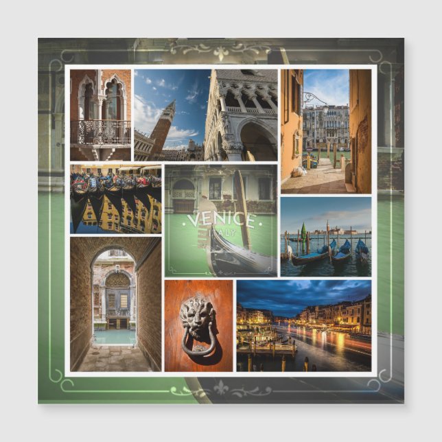 Venedig, Italien, Europe Postcard Card Magneteinladung (Vorderseite)