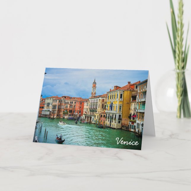 Venedig, Italien Feiertagskarte (Vorderseite)