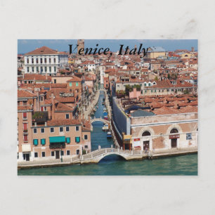 Venedig, Italien, Fotografie auf einer Postkarte. Postkarte