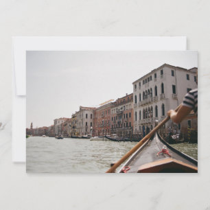 Venedig Italien Gondel Film Foto Flach Postkarte