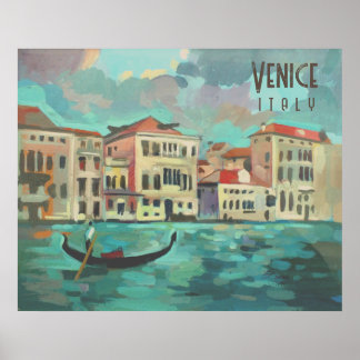 Venedig, Italien - Gondelbahn Traghetto Poster