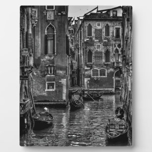 Venedig Italien Gondelboot Kanal Fotoplatte
