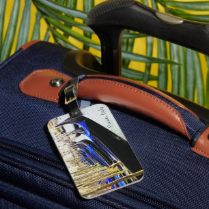 Venedig, Italien - Gondeln auf einem rohen Gepäckt Gepäckanhänger