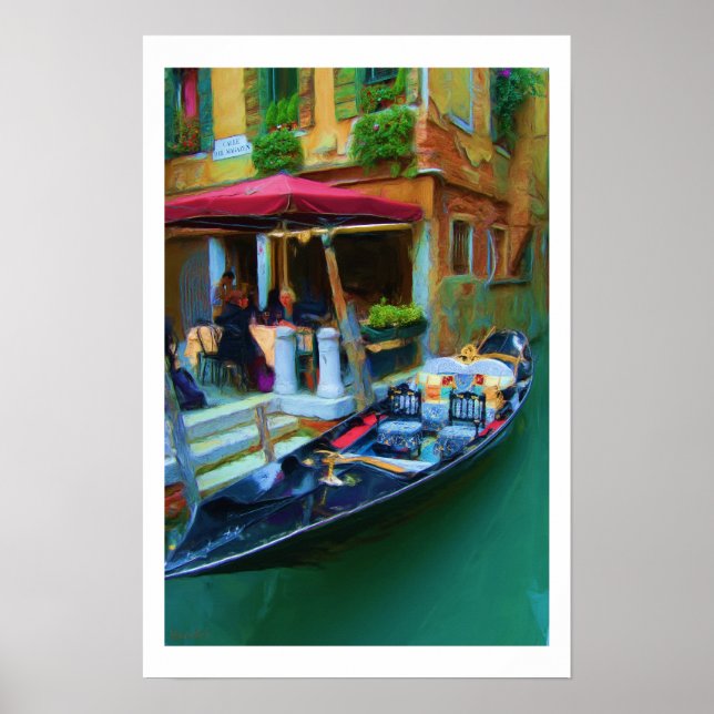 Venedig Italien Gondola Poster (Vorne)