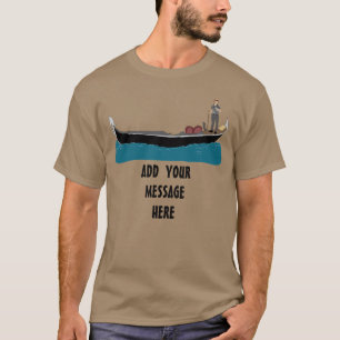 Venedig, Italien Gondola und Gondolier Italienisch T-Shirt