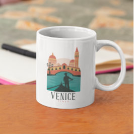 Venedig Italien Gondola Vintage Travel Kaffeetasse