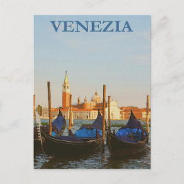 Venedig Italien Gondolas Retro Vintage Travel Post Postkarte