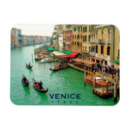 Venedig, Italien - Gondoliers auf dem Canal Grande Magnet
