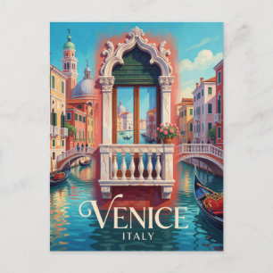 Venedig Italien Grand Canal Historische Reise Postkarte