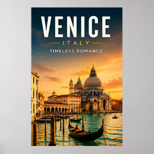 🚤 Venedig Italien Grand Canal Wohndekoration Poster