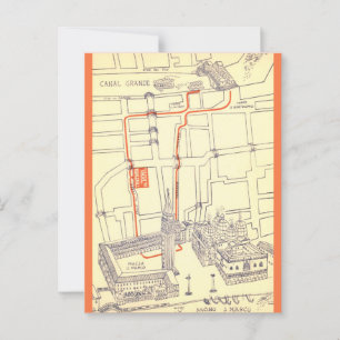 Venedig Italien Grande Canal Vintag Postkarte