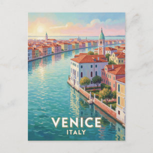 Venedig Italien Großer Kanal Reise Szene Postkarte