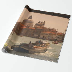 Venedig Italien Großer Kanal Vintage Geschenkpapier