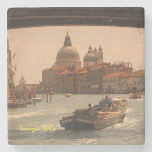 Venedig Italien Großer Kanal Vintage Steinuntersetzer
