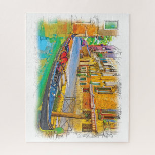 Venedig Italien Handgezeichnete Landschaft Puzzle