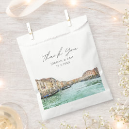 Venedig Italien Hochzeitsfeier Foto Personalisiert Geschenktütchen