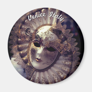 Venedig, Italien (IT) - mysteriöse Karnevals-Mask Magnet