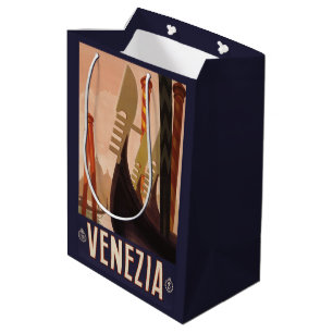 Venedig Italien Jahrgang Reise Geschenktüten Mittlere Geschenktüte